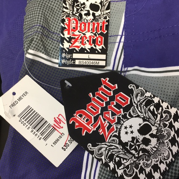 Point Zero Men’s Large Swim Trunks - Picture 3 of 4